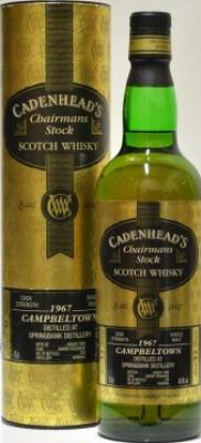 Springbank 1967 CA Chairman's Stock Sherry Wood 44.6% 700ml