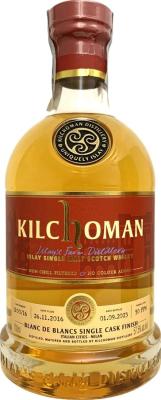 Kilchoman 2016 Italian Cities Milan Blanc de Blancs Finish Beija Flor 57.5% 700ml