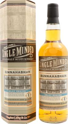 Bunnahabhain 2008 DL Single Minded 8yo Refill Hogshead 43% 700ml