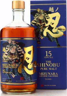 Shinobu 15yo Pure Malt Mizunara Cask Finish 43% 700ml