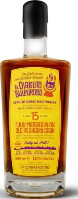 Liber 2006 SWC El Diablito Sulfuroso 1st Fill Historic PX Sherry Cask The Caskhound 58.7% 500ml