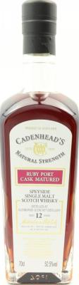 Glenburgie 2011 CA Natural Strength Ruby Port Hogshead since September 2020 52.5% 700ml