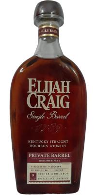 Elijah Craig 2013 Single Barrel New American Oak Mecklenburg Co. ABC 47% 750ml
