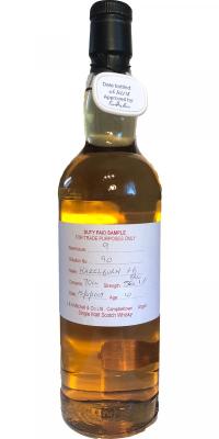 Hazelburn 2007 Duty Paid Sample For Trade Purposes Only Fresh Bourbon Barrel Rotation 90 56.1% 700ml