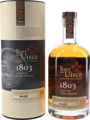 Barr an Uisce 16yo WiHi 1803 46% 700ml