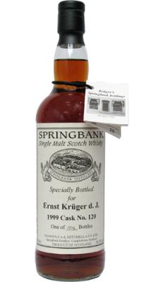 Springbank 1999 Private Bottling Ernst Kruger D.J Sherry Cask #120 56.5% 700ml