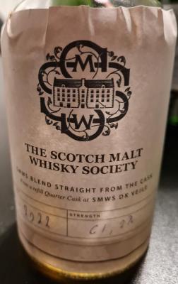 The Scotch Malt Whisky Society SMWS Blend Straight From The Cask Refill Quarter Cask SMWS Festival in Vejle 62.1% 350ml