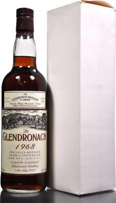 Glendronach 1968 re-opening of Glendronach Distillery 14th May 2002 Sherry Casks 2640 & 2641 48.7% 700ml