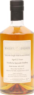 Speyside Distillery 1996 WhB Sherry Butt #31 53.1% 700ml