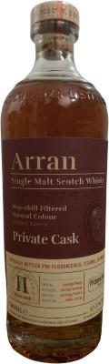 Arran 2009 Private Cask Oloroso Sherry Hogshead 2009/849 Flickenschild Itzehoe Germany 57.3% 700ml