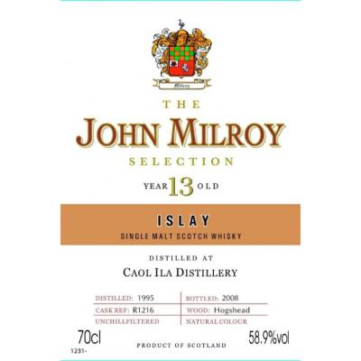 Caol Ila 1995 JY The Selection Hogshead R1216 58.9% 700ml