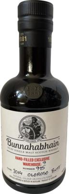 Bunnahabhain 2014 Handfilled at Distillery oloroso butt 60.1% 200ml