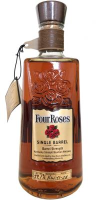 Four Roses 9yo OBSQ Single Barrel 41-3H World Beverage Duluth GA 59.1% 750ml