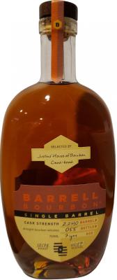 Barrell Bourbon 7yo Single Barrel Z2H0 Justin's House of Bourbon 60.89% 750ml