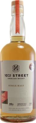 10th Street Peated Single Malt Bourbon Casks 46% 750ml