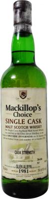 Glen Albyn 1981 McC Single Cask Cask Strength #44 59.6% 700ml