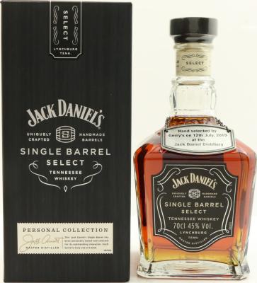 Jack Daniel's Single Barrel Select 19-04540 Gerry's of London by Venus Wines 45% 700ml