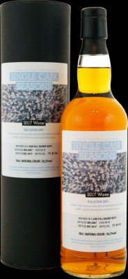 Ballechin 2007 SV Single Cask Seasons 2017 Winter 2nd Fill Sherry Butt #9 Kirsch Whisky Import 56.5% 700ml