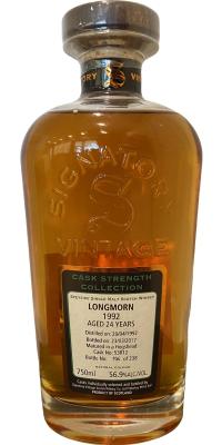 Longmorn 1992 SV Cask Strength Collection #53812 56.9% 750ml