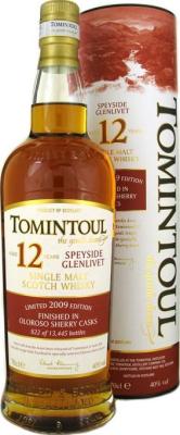 Tomintoul 2009 40% 700ml