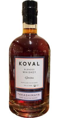 Koval Blended Whisky Grains Takashimaya 55% 750ml