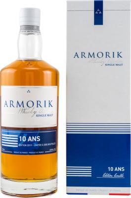 Armorik 10yo Edition 2019 Bourbon and sherry casks 46% 700ml