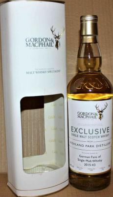 Highland Park 1995 GM Exclusive Refill American Hogshead #1486 German Fans of Single Malt Whisky 46% 700ml