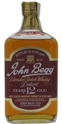 John Begg 12yo Blended Scotch Whisky Deluxe Dionisio Martins Queluz 43% 750ml
