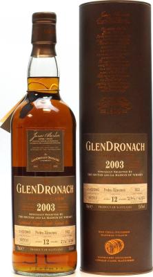 Glendronach 2003 Single Cask Pedro Ximenez Sherry Puncheon #1822 The Nectar & LMDW 55.6% 700ml