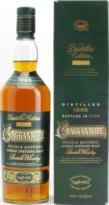 Cragganmore 1988 The Distillers Edition 40% 700ml