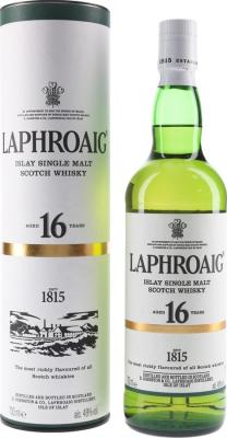 Laphroaig 16yo 1st Fill Ex-Bourbon Barrels 48% 700ml