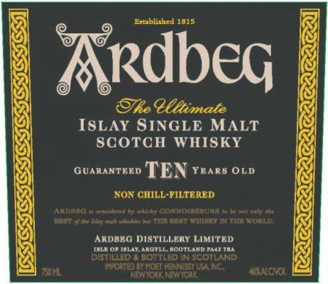 Ardbeg Ten Introducing Ten Years Old 46% 750ml