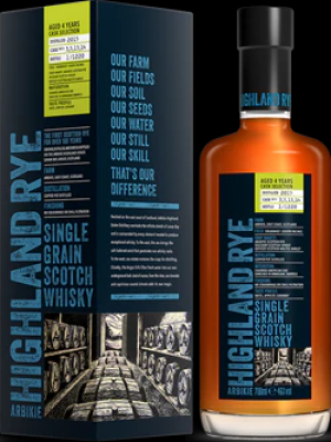 Arbikie 2015 Highland Rye Charred American Oak + ex-Armagnac Barrels 46% 750ml