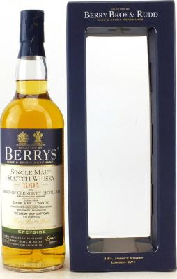 Braes of Glenlivet 1994 BR Berrys Bourbon #159170 Whiskyshop Dufftown 53.9% 700ml