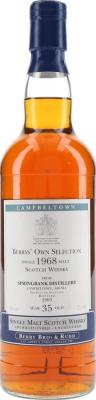 Springbank 1968 BR Berrys Own Selection 46% 700ml