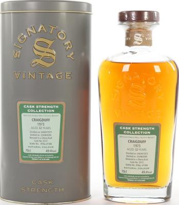 Craigduff 1973 SV Cask Strength Collection Sherry Butt #2513 49.4% 700ml