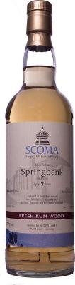 Springbank 1998 Gs Rum #366 Scoma GmbH Germany 57.7% 700ml