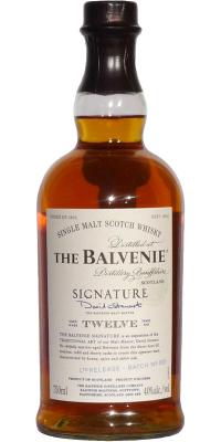 Balvenie Signature Batch #1 1st Fill Bourbon Refill & Sherry Casks 40% 750ml
