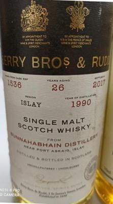 Bunnahabhain 1990 BR #1536 47.8% 700ml