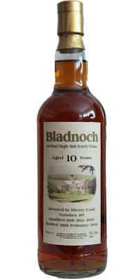 Bladnoch 2001 BF Sherry Cask #89 57.1% 700ml