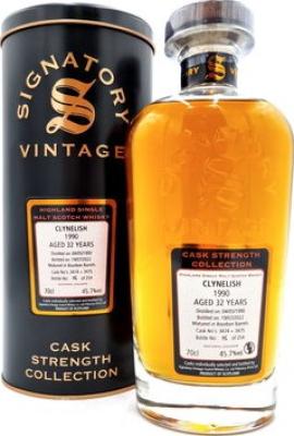 Clynelish 1990 SV Cask Strength Collection Bourbon Barrel 45.7% 700ml