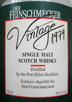 Port Ellen 1979 SV Der Feinschmecker 61% 700ml