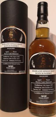 Ballechin 2008 SV Sherry Cask Matured #199 Kirsch Whisky 46% 700ml