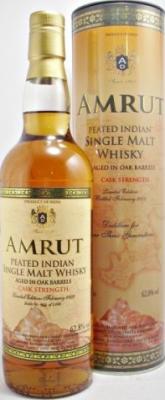 Amrut Peated Indian Whisky 62.8% 700ml