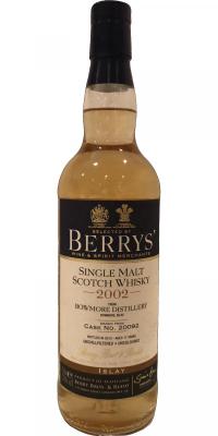 Bowmore 2002 BR Berrys Bourbon Cask #20092 57.6% 700ml