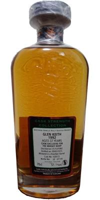 Glen Keith 1992 SV Cask Strength Collection Bourbon Barrel #120573 The Whisky Hoop 51.1% 700ml