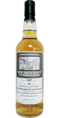 Bunnahabhain 1987 BR Selected for Whisk-e LTD Sherry Cask #2465 56.2% 700ml