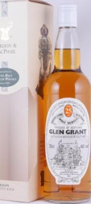 Glen Grant 25yo GM Licensed Bottling Screw cap 40% 750ml