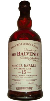 Balvenie 15yo Single Barrel Sherry Cask Oloroso Sherry Cask 47.8% 700ml