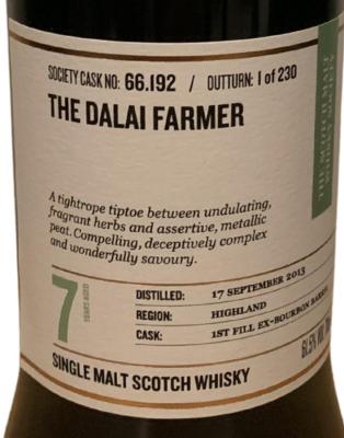 Ardmore 2013 SMWS 66.192 First Fill Bourbon Barrel 61.5% 750ml